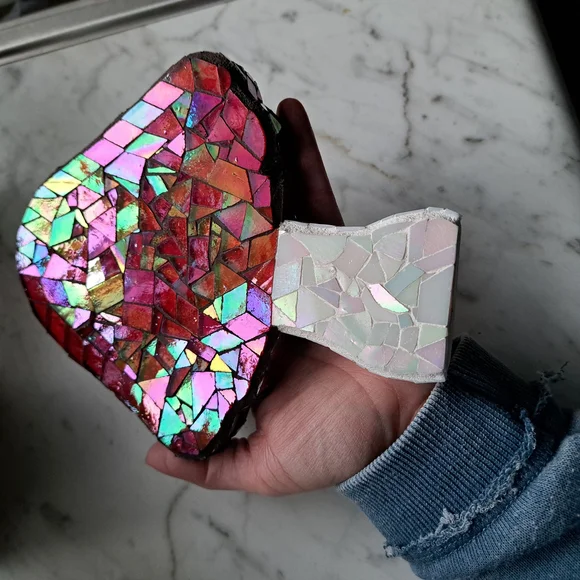 Irridescent Mosaic Mushroom Decor - Picture 10 of 15